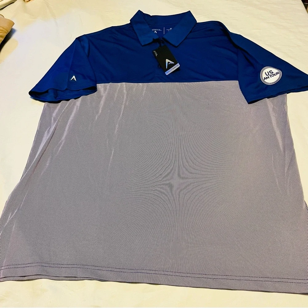 ⛳️🏌️♂️4/$20 Antigua Men's Vibrant Blue Golf Polo - Picture 2 of 4